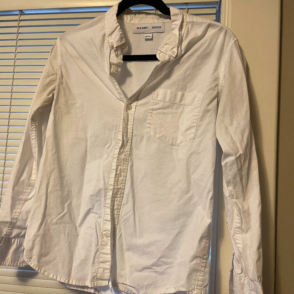 Old Navy White Button Down Shirt